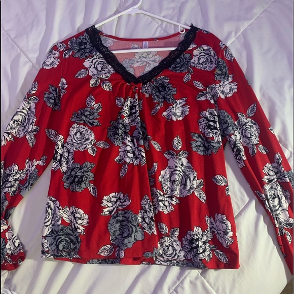 Lace Silky Top